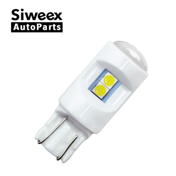 

1pcs t10 socket w5w 6smd 3030 ceramic width super bright led high temperature instrument lamp license plate lamp