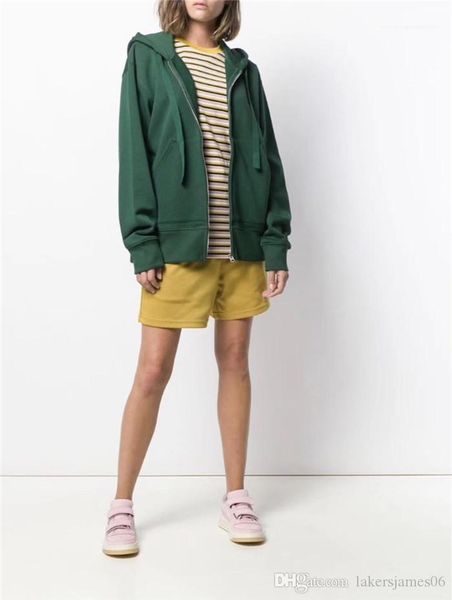 

female clothing fashion style casual apparel womens sports designer hoodies solid color green hooded long sleeve 2020 spring, Black