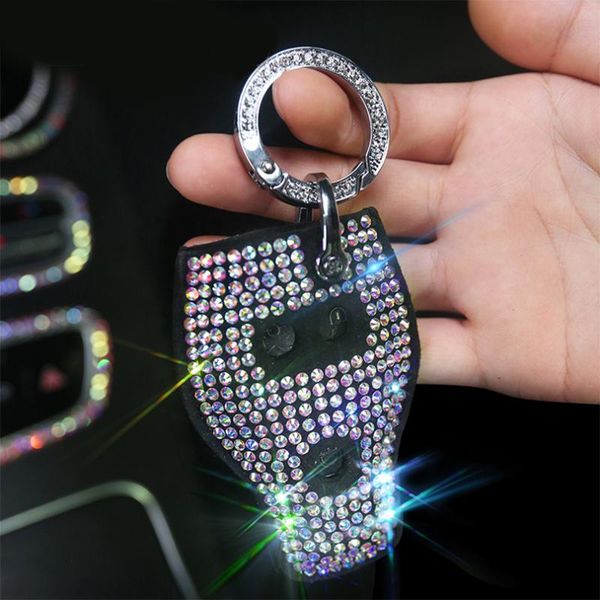 

luxury diamond auto key crystal bag car smart key case cover for class c s class e c200l gla glc gle glk, Silver