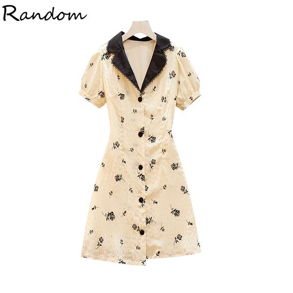 

women vintage 90s elegant print yellow party dress large plus sizel-4xl big bodycon wrap a line shirt dress 2020 sunmer clothes, Black;white