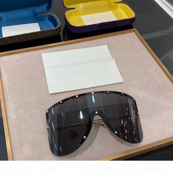 

specially 0541s designer sunglasses exaggeration style big frameless trend avant-garde high-end 0541 sunglasses anti-uv400 eyewear with case, White;black