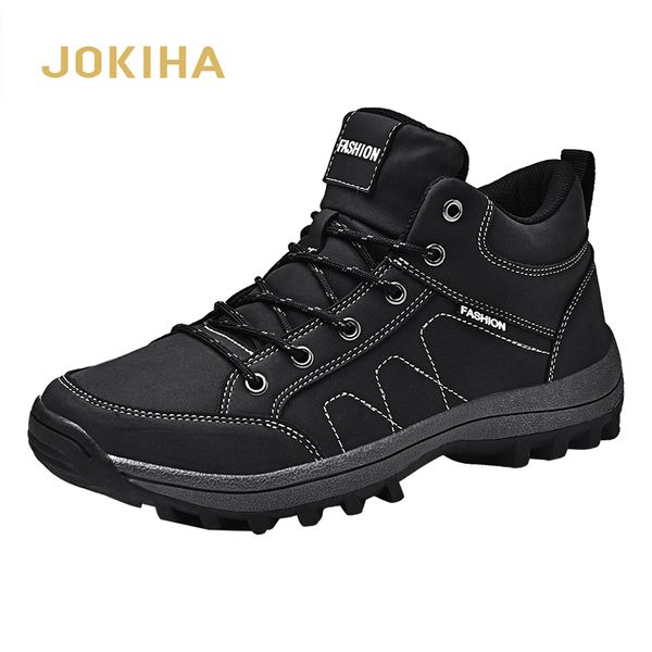 

2020 new men casual shoes waterproof breathable army boots desert training sneakers anti-slip trekking shoes, Black