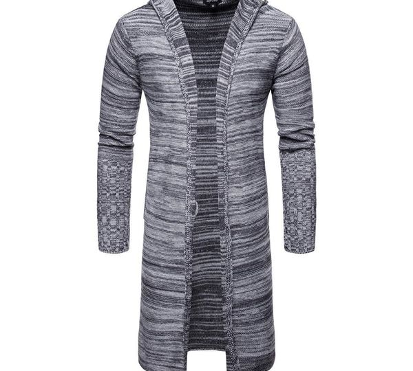 

mens long sweater jacket cardigan fashion casual knitted coats clothes designer, Black;brown