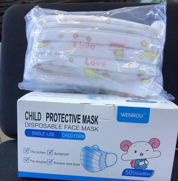 

children to child prevent earloop dust 3 with kids disposable non-woven layers protective dustproof safety face mouth mask lipper yvcgv