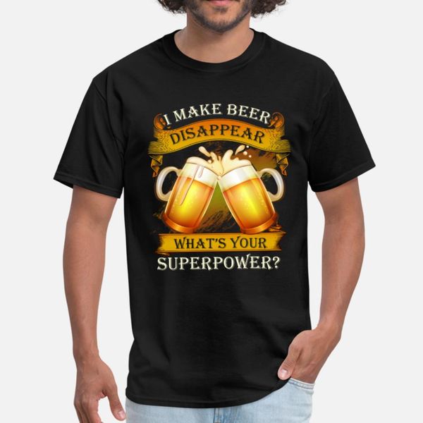 

beer superpower t shirt men customize cotton round neck gents fitness breathable summer style formal shirt