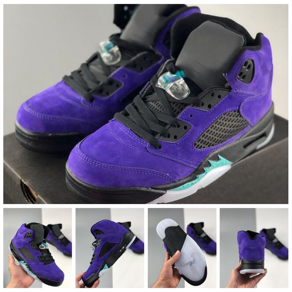

new 5 alternate grape purple 2020 mens baskeball shoes sneakers baskets 5s men trainers sports des chaussures size 7-13