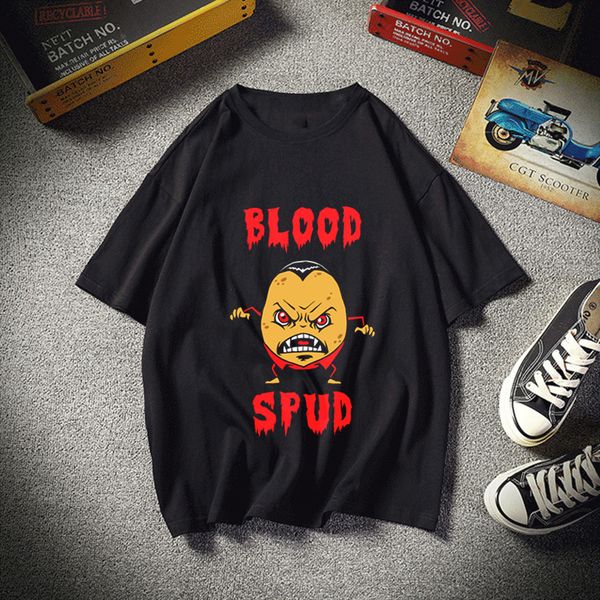 

кровь spud простой стиль футболка человек adult рубашки модные chic женщины tshirt плюс размер streetwear смешные футболки