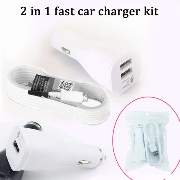 

cgjxs ep -ln915 5v2a 9v1 .67a fast car charger 2 in 1 kit single usb dual usb version with 1 .2m 4ft type c cable or 1 .5m 5ft micro usb dat