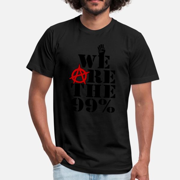 

we are the 99% занимайте уолл-стрит тенниска мужчин дизайна 100% хлопок плюс размере 3xl trend сыпучего basic летом отдых рубашки