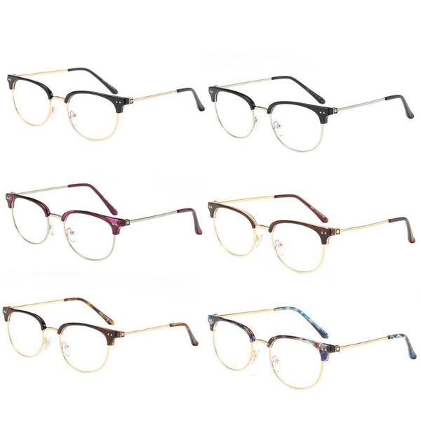 

men women fashion eyeglasses vintage eye glasses square frame plain mirror casual spectacle clear lens eyewear, Black