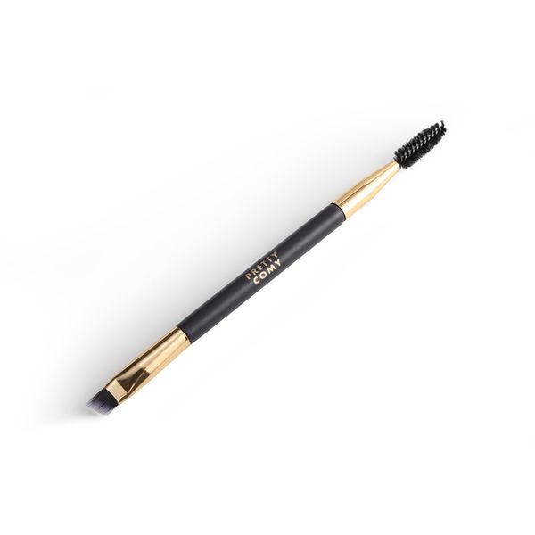 

practical texture for stylists double-end eyebrow brush soft nylon bristles eye brow brush spoolie makeup tool