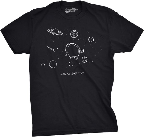 

2019 новый летний смешная футболка give me some space смешной planet outerspace наука учитель astronaught майка мода майка