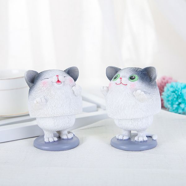

cute drag cat car decoration lucky cat shaking head doll car decoration resin craft gift car decoration