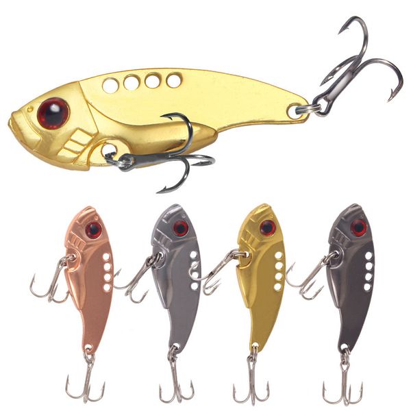 

11g 3d eyes metal vib blade lure with feather sinking vibration baits artificial vibe for bass pike perch fishing