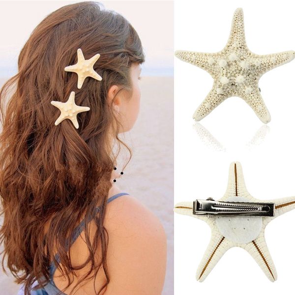 

европа женщина lady girls довольно клип natural starfish star beige волос