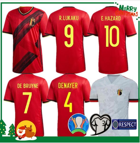 

2020 belgium home away lukaku hazard kompany de bruyne mertens soccer jersey 2021 man and kids kit sports football shirt, Black