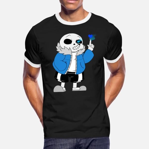 

undertale sans game t shirt men character 100% cotton o neck letter graphic casual summer normal shirt