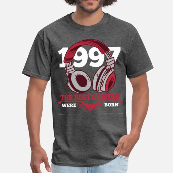 

gamer gaming 1997 birthday present video game t shirt men personalized cotton euro size s-3xl clothes loose fashion spring autumn shirt
