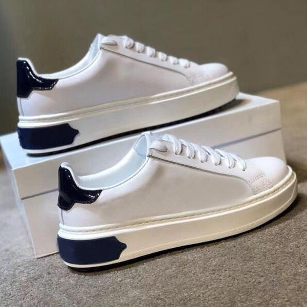 

designer lady thick soled casual shoes 100% leather lace-up sneaker letters luxury woman shoes fashion platform men shoes large size 35-45, Black