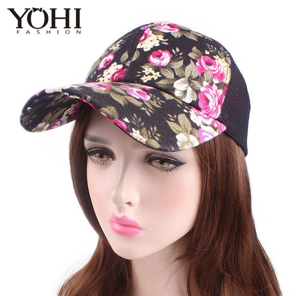 

new ladies sun hat rose pastoral print baseball cap cap outdoor fashion hat baseball, Blue;gray