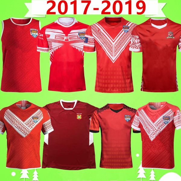 

2017 2019 tonga city rugby league jersey national team rugby home court away game 17 19 league shirt children's clothing polo vest t-sh, Black;gray
