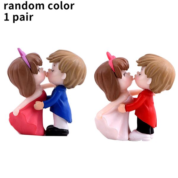 

random color cute lovers garden decor miniature ornament wedding couples fairy