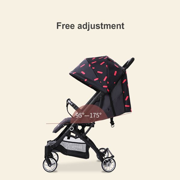 

four wheel stroller toddler stroller with push rod folding pushchairs foldable baby carriage high landscape trolley