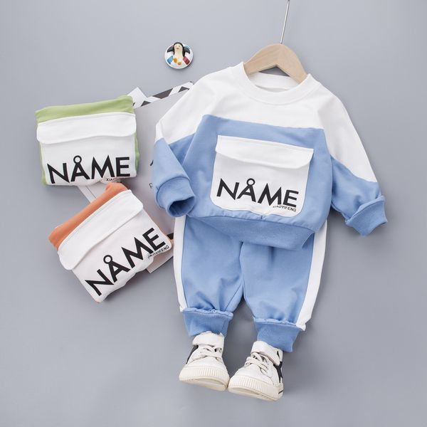 

autumn winter children clothing kids girls clothes sets baby girl letter design long sleeve + pant 2pcs sports suits kg-498, Pink;blue