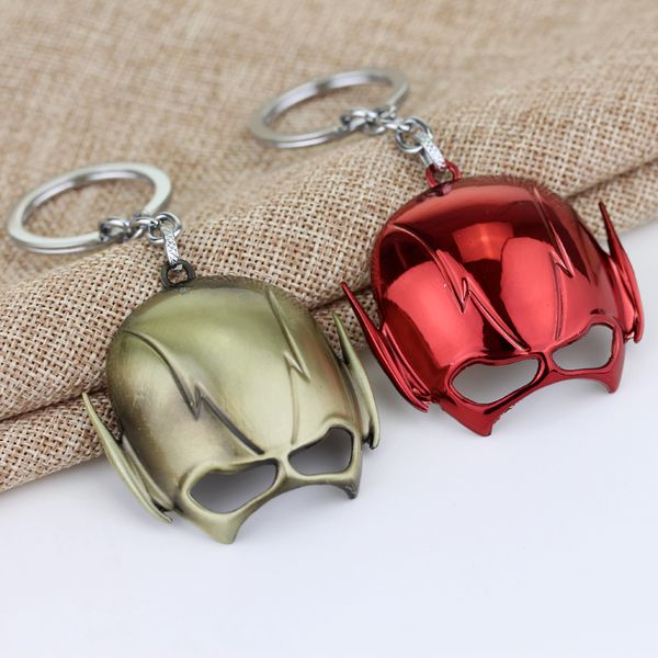 

2 colors the flashion series keychain zinc alloy mask keyring pendant key rings for gift chaveiro accessories, Silver