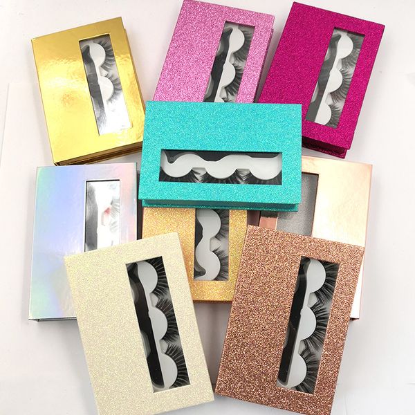 

false eyelashes fashion 3 pairs set thick natural long fake lashes with luxury packing + tweezer 5 sets/lot drop