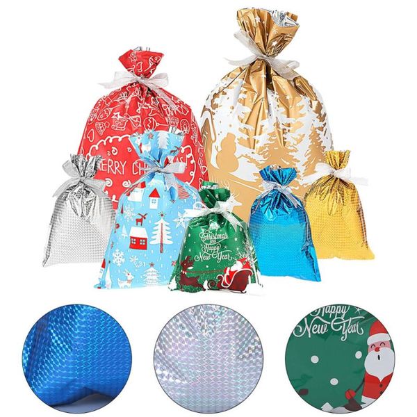 

7pcs plastic chic candy bags gift bags for candy wraping christmas