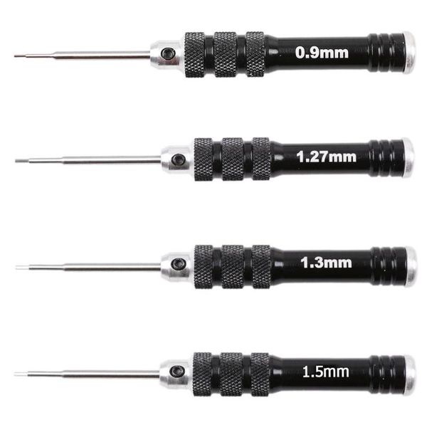 

0.9/1.27/1.3/1.5mm hex screwdriver tool set hss black handle for rc helicopter drone aircraft model metal repair screwdriver set