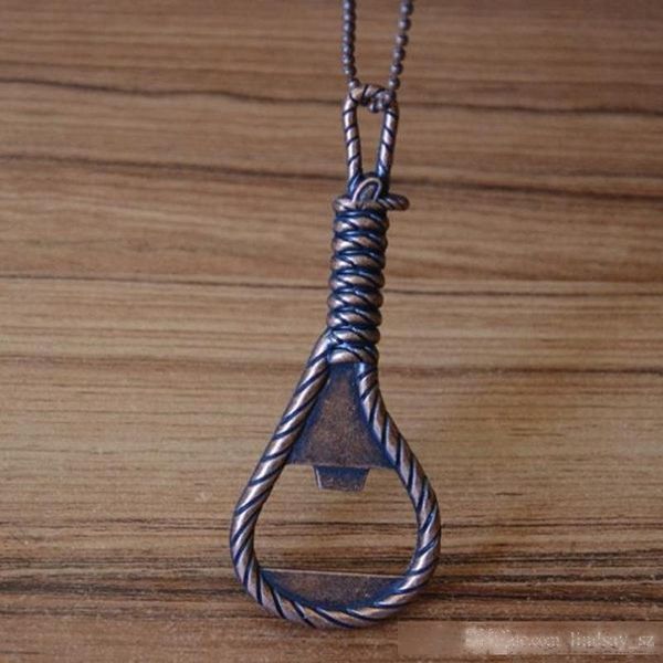 

zinc alloy retro rope opener beer bottle opener key hanging ring decorating gift home bar gadgets kitchen tool f20173420