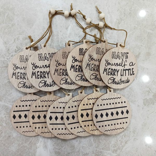 

12pcs/sets 2020 christmas wooden snow elk shape pendant fashion hollowed-out christmas tree decorations for festival supplies toys d83103, Blue