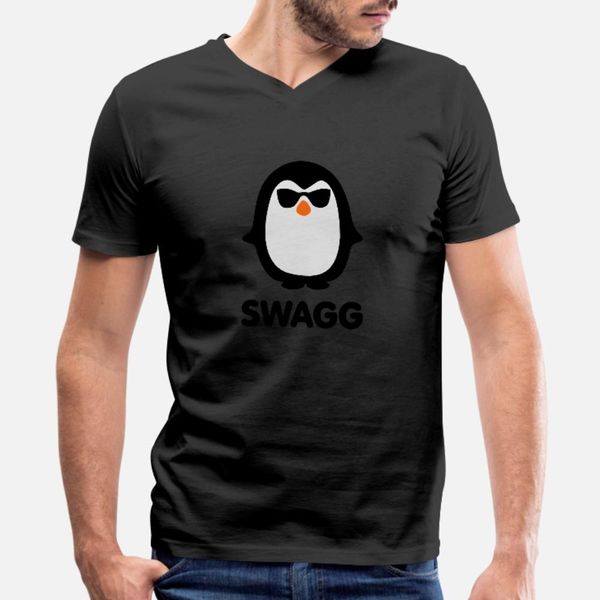 

swagg pinguin t shirt men knitted tee shirt s-xxxl kawaii fitness new style summer leisure shirt