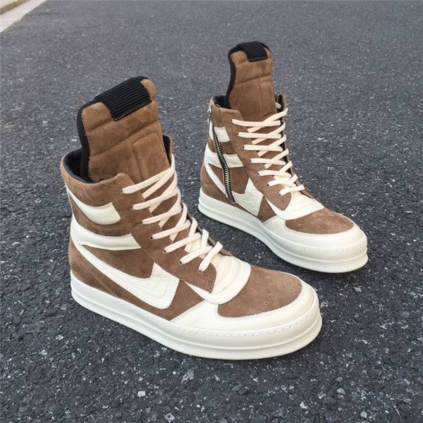 

exclusive customized classic men dunk street brown suede boots quality men hip hop rock personalized boots, Black
