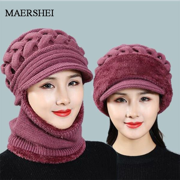 

winter hats skullies beanies mom hat beanies for women wool scarf caps balaclava mask gorras bonnet twist stripes knitted hats, Blue;gray