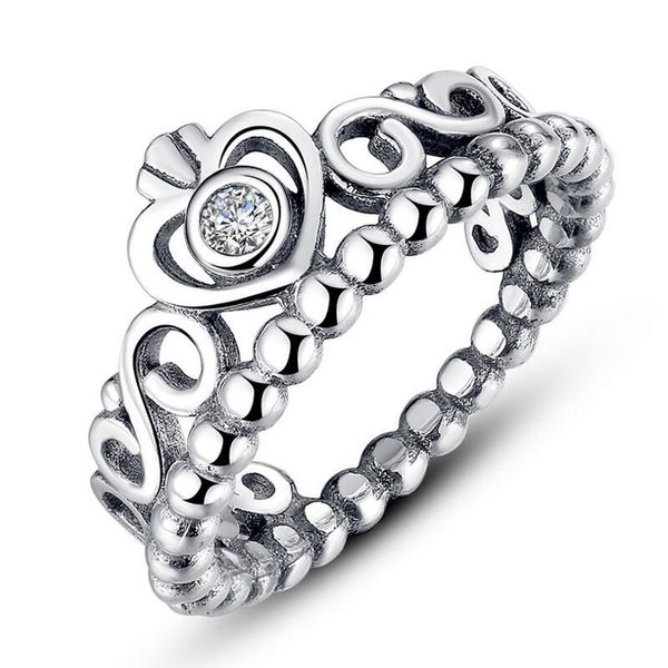 

women silver rings crown silver jewelry silver fits for pandora style for ladies girl brand rings