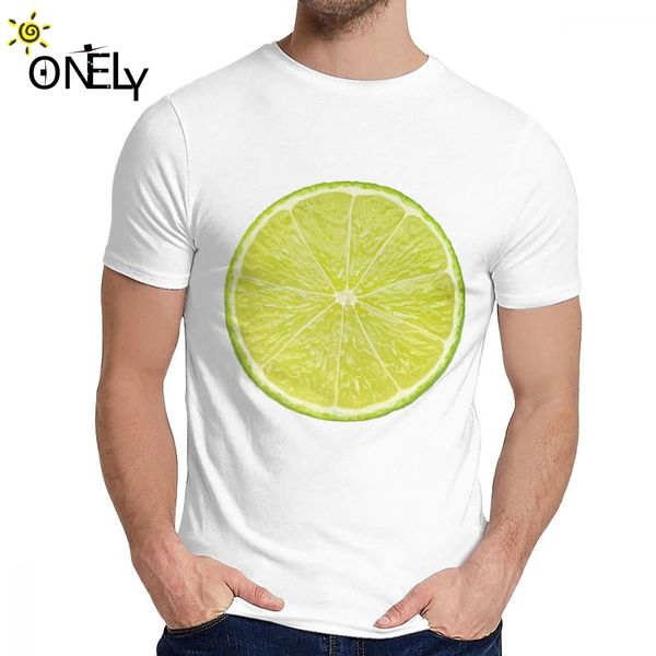 

for men t-shirt lemon summer friut slim graphic print crewneck cartoon print la camiseta