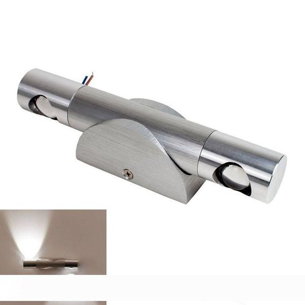 

2w led wall lamps aluminum lights living rooms backdrop lighting bedroom bedside stair lamp step ac 110-240v black silver white warm white