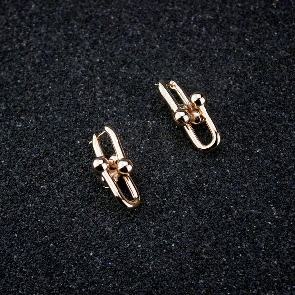 

rose gold earring for women u jewelry platinum stud tassel earrings charms valentine's day fine jewelry on sale, Golden