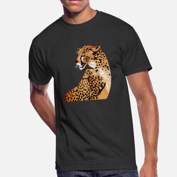 

cheetah t shirt men customize tee shirt s-3xl outfit cute casual spring original shirt