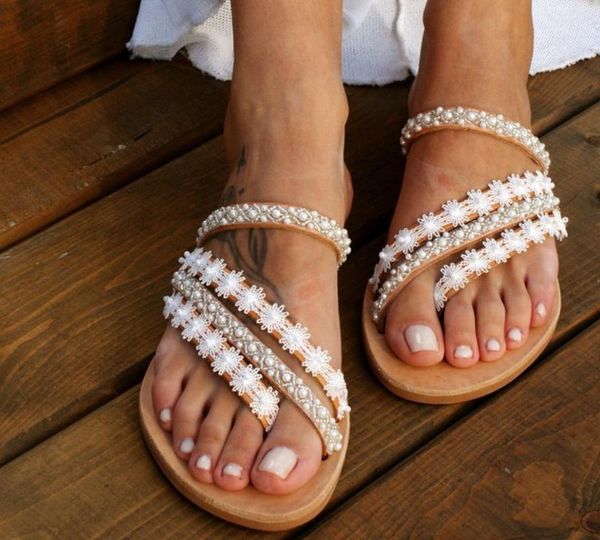 

women slippers flip flops summer women crystal bling beach slides sandals casual shoes slip on lace slipper, Black