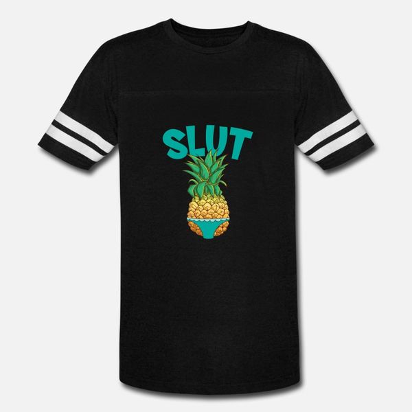 

pineapple slut bikini beach summer fun gift t shirt men customized short sleeve o-neck solid color gift humor summer style vintage shirt