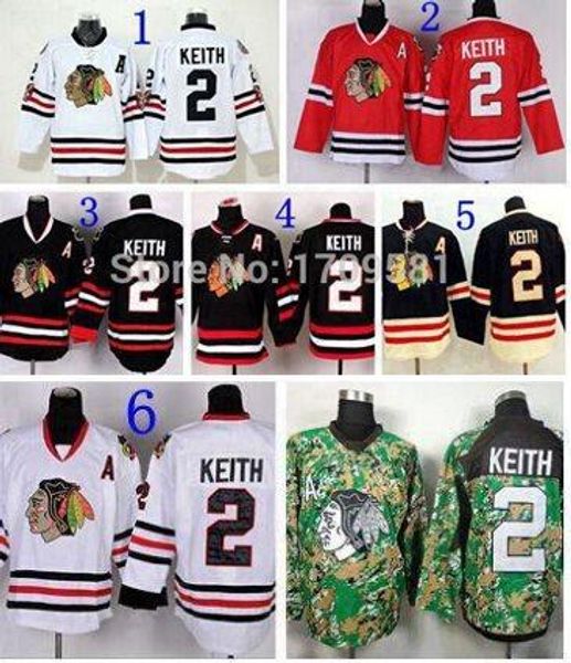 

chicago blackhawks duncan keith jersey #2 stadium series keith winter classic jerseys skull black ice, Black;red
