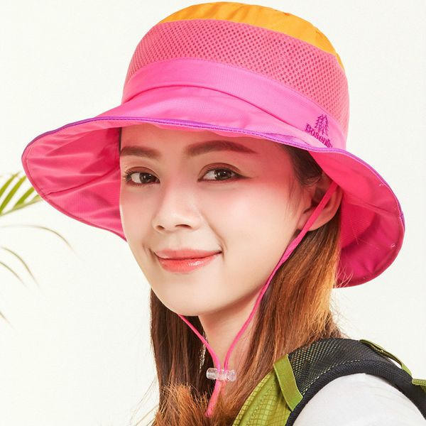 

sunscreen outdoors hat sun hats for women summer bucket hat men's wide brim anti-uv caps splicing stoma sun, Blue;gray