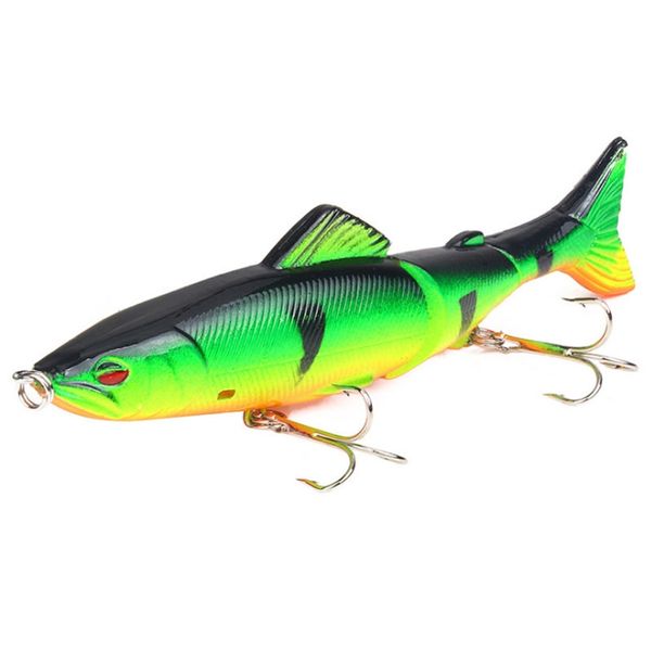 

1pcs minnow fishing lure multi jointed sections 130mm 18.5g swim wobblers artificial hard bait bass pike carp fishing tools