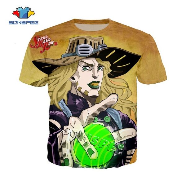 

jojo's bizarre adventure 3d anime printing summer men 3d print shirts anime anime kawaii men clothing