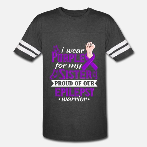

i wear purple for my sister epilepsy warrior t shirt men cute cotton crew neck costume cute authentic spring autumn outfit