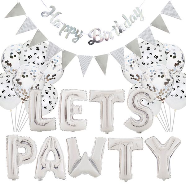 

gift supplies pet dogs cats balloons foil lets pawty celebration birthday party